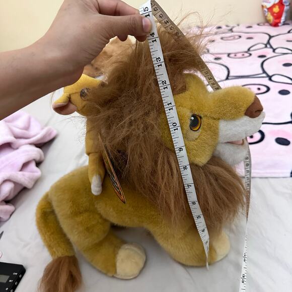 RARE VINTAGE MATTEL 1993 THE LION KING  MUFASA AND SON 14"‎ DISNEY PLUSH SIMBA - Picture 5 of 16